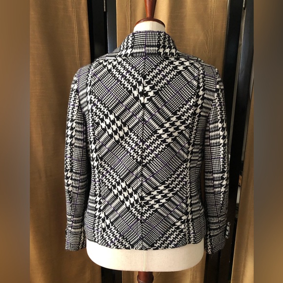 Chico’s Stylish Black and White Juniors Size 1 Jacket - Picture 2 of 8